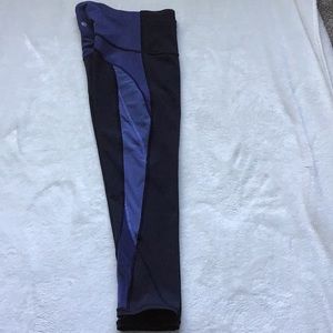 Lululemon mesh blue capris. Size 4